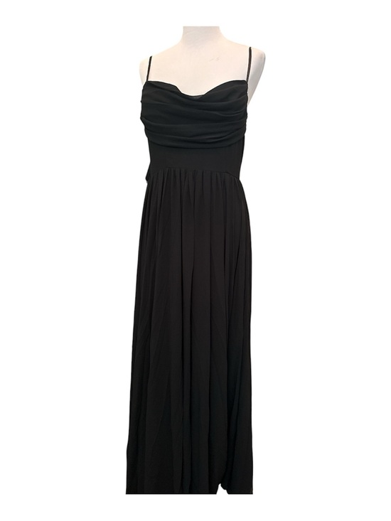 Aoshababi Dresses & Skirts - Aoshababi Dress Black Spaghetti Strap Maxi Lined Flowing Skirt Draped Bodice